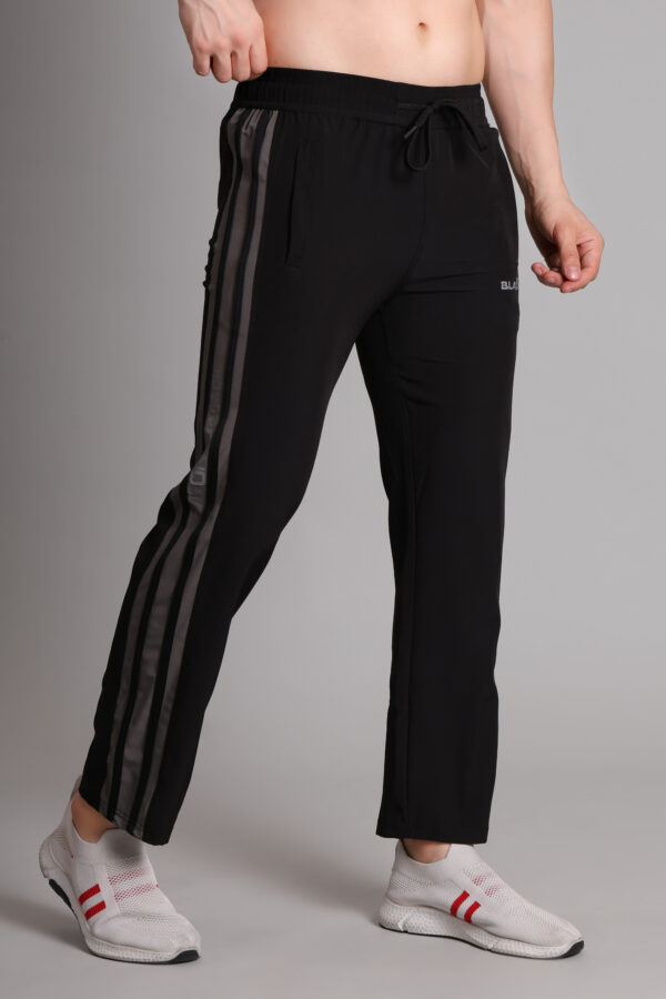 STRAIGHT FIT ONLY BLACK TRACK PANT - Image 3