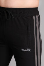 STRAIGHT FIT ONLY BLACK TRACK PANT - Image 2