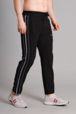 REGULAR FIT BLACK TRACK PANT