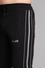 REGULAR FIT BLACK TRACK PANT - Image 2