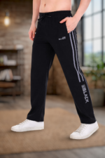 STRAIGHT FIT ONLY BLACK TRACK PANT