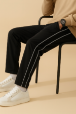 REGULAR FIT ONLY BLACK TRACK PANT
