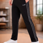 STRAIGHT FIT ONLY BLACK TRACK PANT